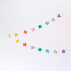 Guirnalda Estrella Pastel - 2mts