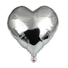 Globo Metalizado de Corazón Grande