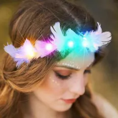 Corona de Plumas Led - Tarjelandia Center