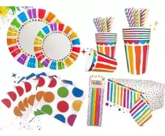 Plato de Polipapel Multicolor x6 - comprar online