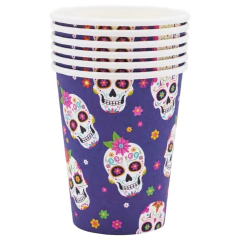 Vaso Calavera Mexicana x6