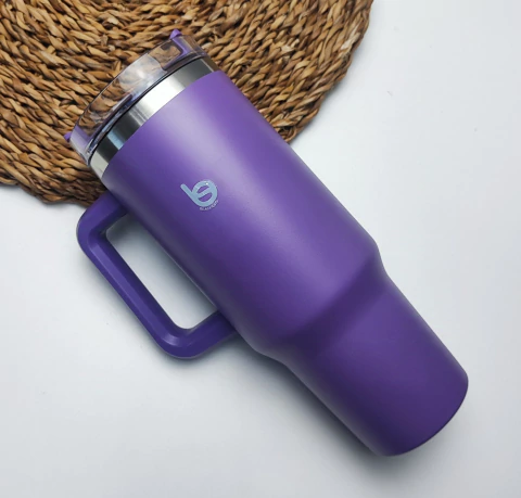 Garrafa Copo Inoxidável Térmica Grande Roxa Beachers