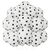 Balão Fest Ball Poá Branco com Preto 9 Polegadas 25 Unidades - comprar online