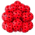Balão Fest Ball Poá Vermelho com Preto 9 Polegadas 25 Unidades - comprar online