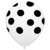 Balão Fest Ball Poá Branco com Preto 9 Polegadas 25 Unidades na internet