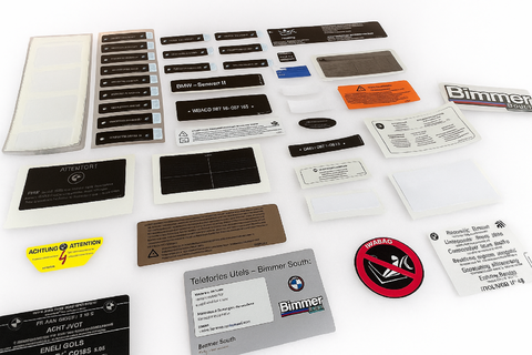 Kit réplicas de labels de carroceria BMW e36 - comprar online