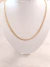 Collar cadena acero dorado