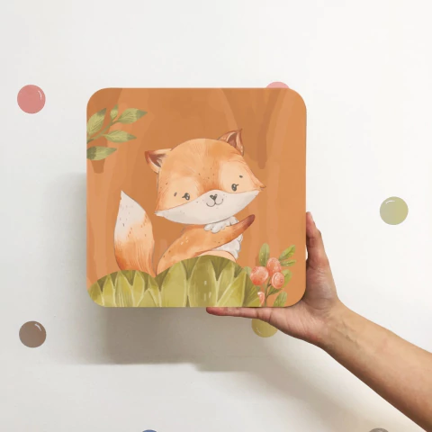 Quadrinho Decorativo - Safari Delicado