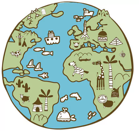 Tapete Playmat - Globo