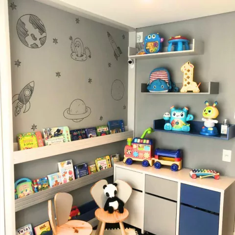 Adesivo de Parede Infantil Espaço Sideral - Planetas - comprar online