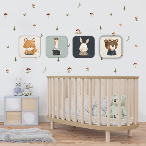 Quadrinho Decorativo - Animais da Floresta - comprar online