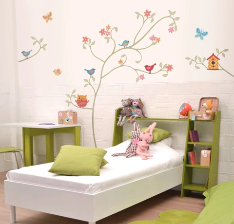 Adesivo de Parede Infantil Árvore Delicada - comprar online