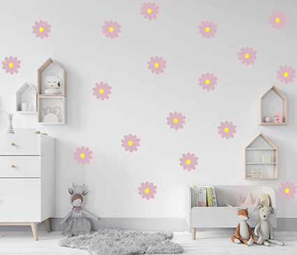 Adesivo de Parede Infantil Flores - Margaridas - comprar online