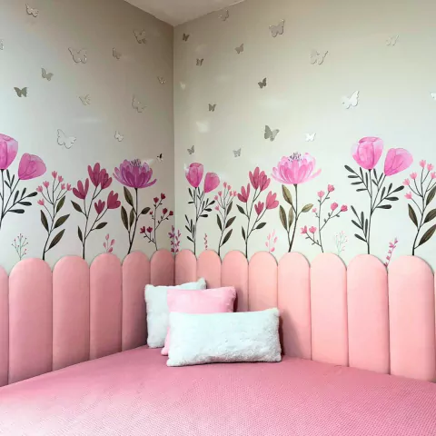 Adesivo de Parede Infantil Jardim de Flores - comprar online