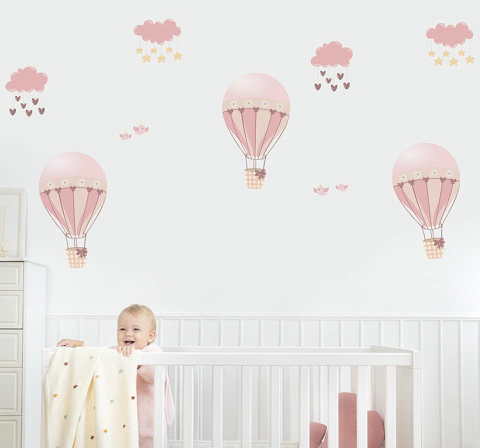 Adesivo de Parede Infantil Balões Delicados - comprar online