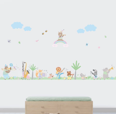Adesivo de Parede Infantil Safari Band - Safari - comprar online