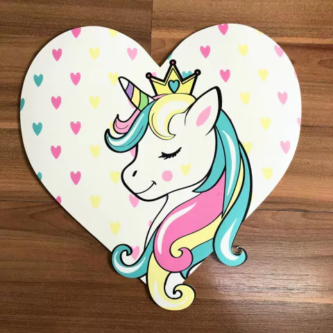 Tapete Playmat - Coração Unicórnio - comprar online
