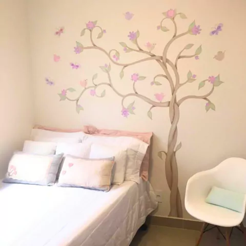 Adesivo de Parede Infantil Árvore Retrô - comprar online