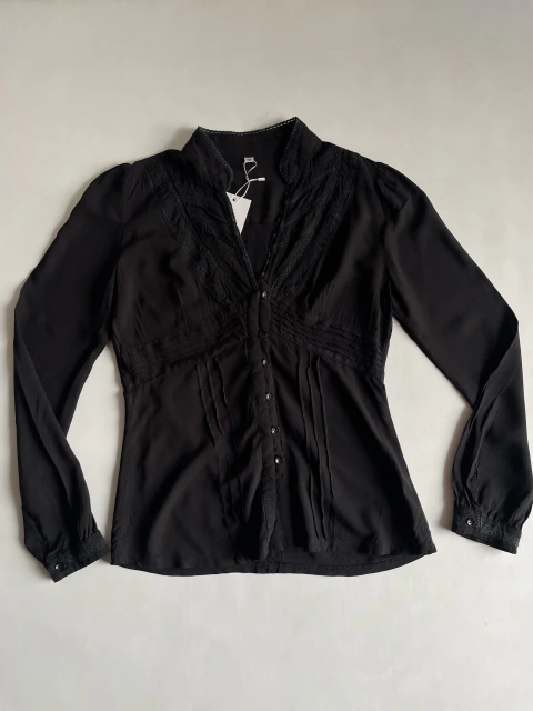 Camisa boho negra (S)