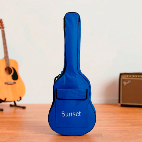 Funda Acolchada Para Guitarra Acústica AB27 41" Azul