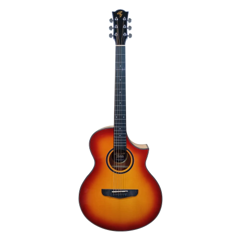 Guitarra electroacústica Rómulo García LG-350 CEQ SunBurst - comprar online