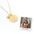 Colar Família Minimalista Traços Medalha G com Imagem Personalizada - comprar online
