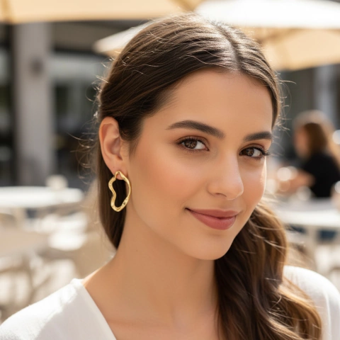 Brinco Folheado Orgânico - comprar online