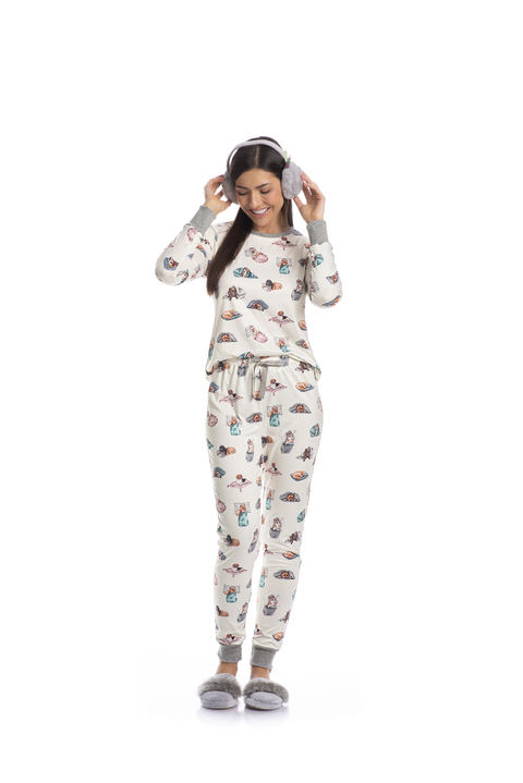PIJAMA LONGO DREAMS DOGS - comprar online