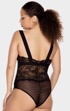 BODY EM RENDA E TULE - LojaRichesse