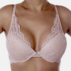 SUTIÃ PUSH UP NUDE RENDA - comprar online