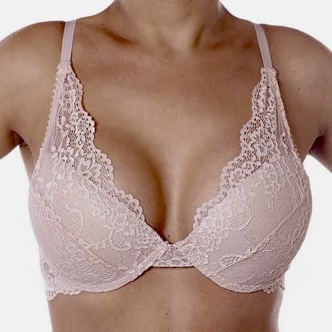 SUTIÃ PUSH UP NUDE RENDA - comprar online