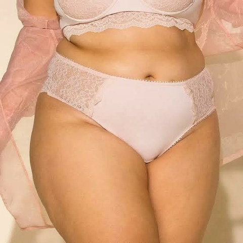 CALCINHA MICROFIBRA E RENDA PLUS SIZE - comprar online
