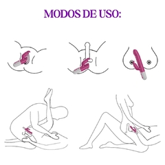 VIBRADOR SOBE E DESCE COM ESTIMULADOR CLITÓRIS - LojaRichesse