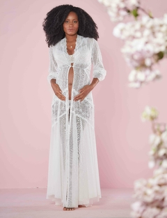 SOBREPOSIÇÃO LONGA TULE E RENDA - comprar online