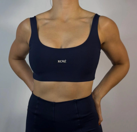 Top Dark Blue Costas Trançada - comprar online