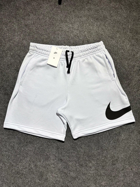 BERMUDA MOLETOM SWOOSH - BRANCA - comprar online