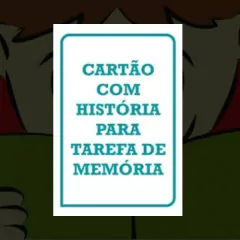 THCP Cartão com história para tarefa de memória