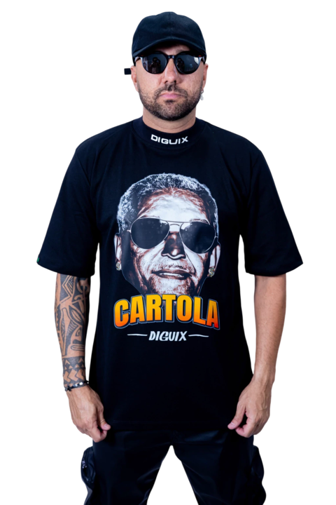 Camisa Oversized Estampa Cartola - comprar online