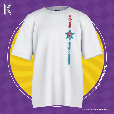 Camiseta Oversized Dua Lipa - comprar online
