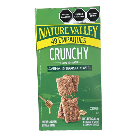 Nature Valley Crunchy 49 Empaques Avena Y Miel 2.058kg