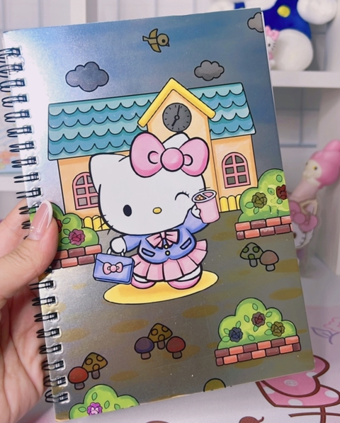 Caderno Metálico Hello Kitty - comprar online