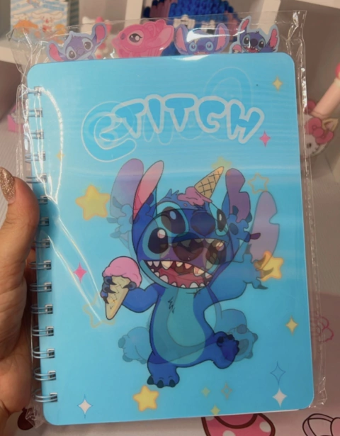 Caderno 3D com Divisórias Stitch - comprar online