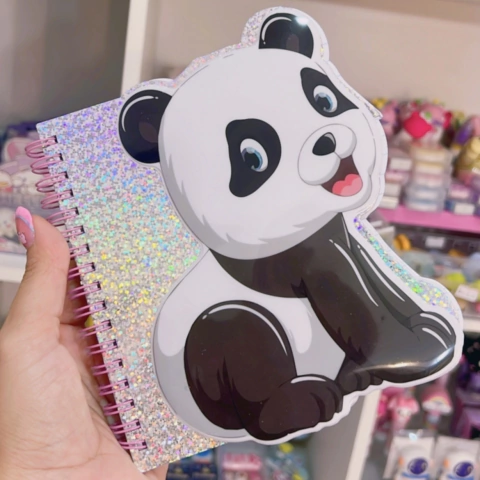 Caderno Holográfico Panda - comprar online