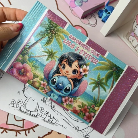 Cards para Colorir Lilo & Stitch - comprar online