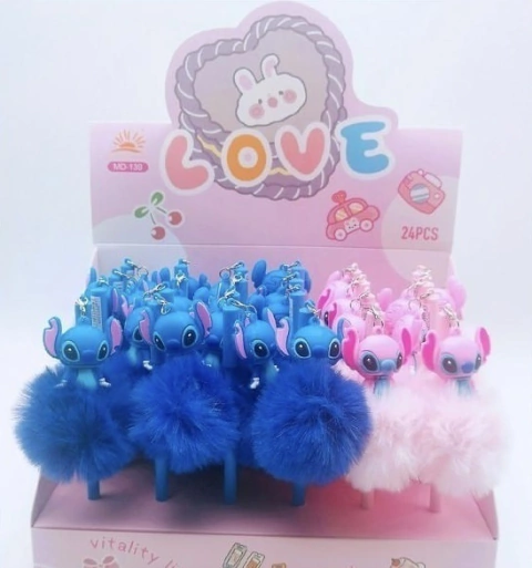 Caneta Chaveiro Pompom Stitch