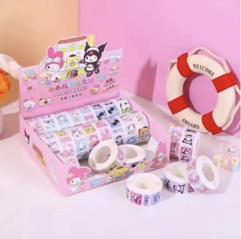 Rolo de Adesivos Sanrio