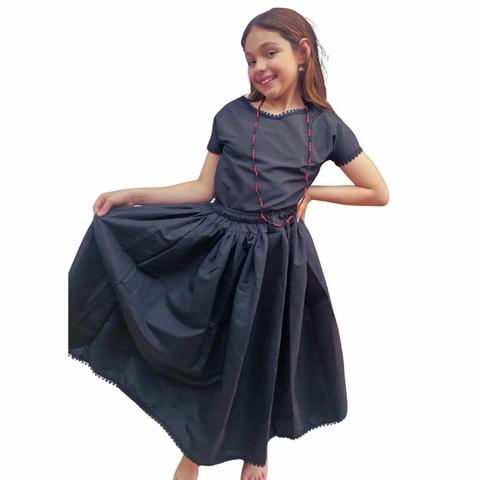 Conjunto Infantil Feminino Oxford - 2 Peças - comprar online