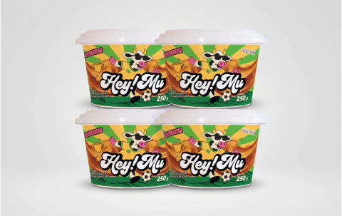 4 potes de doce de leite Hey!Mu