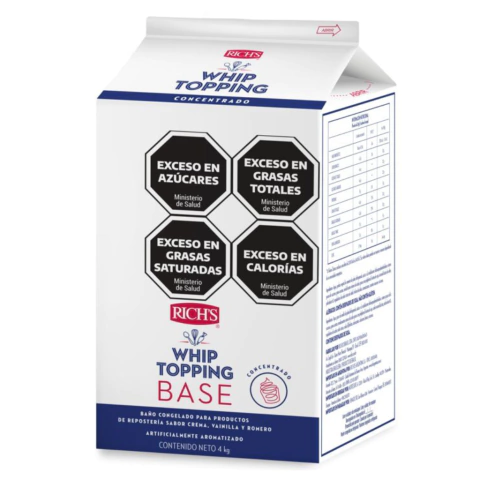 Crema Whip Topping Base 4 kg (Solo retiro en el local) - comprar online