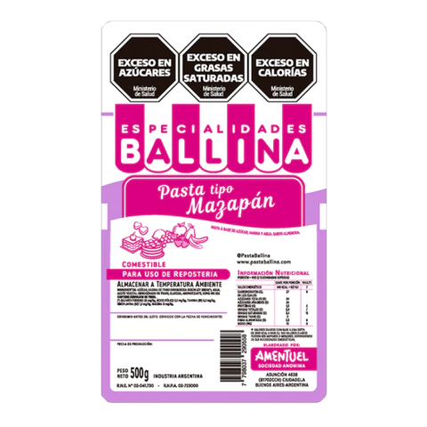Mazapan de Almendra Ballina 500 g
